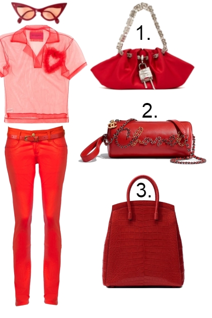 CHOOSE A BAG FOR THIS OUTFIT. 8222- Fashion set