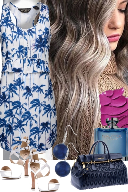 PALM TREE PRINT ~ 8 21 2022- Fashion set