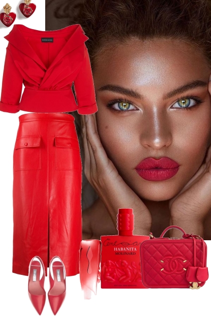 HER RED OUTFIT 7 27 2022- Combinazione di moda