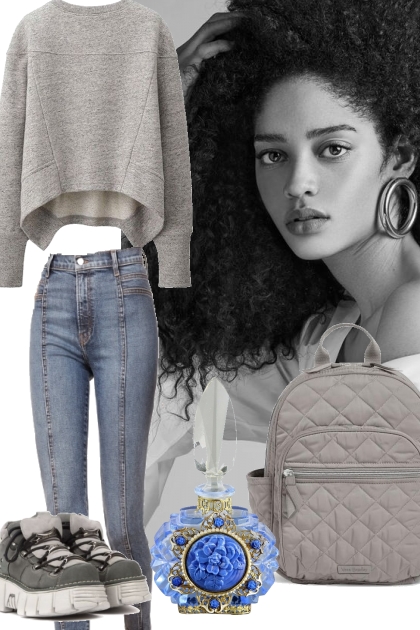 JEANS OUTFIT ~ CASUAL 9122022- Modna kombinacija