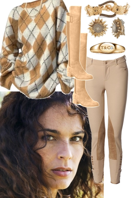 BIG SWEATER AND EQUESTRIAN PANTS 9 25 2022