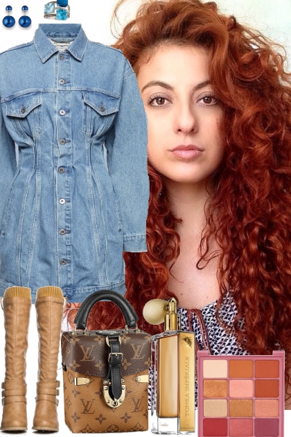 .DENIM DRESS 10 25 2022- Modna kombinacija