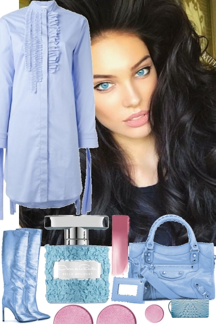 BLUE DRESS 111122- Combinaciónde moda