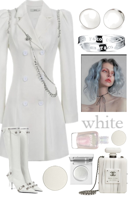 WHITE DRESS 11 15 2022- Fashion set