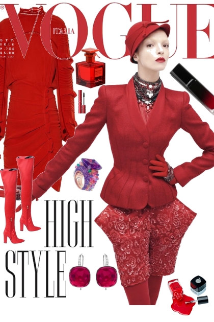 VOGUE RED 112822- Fashion set