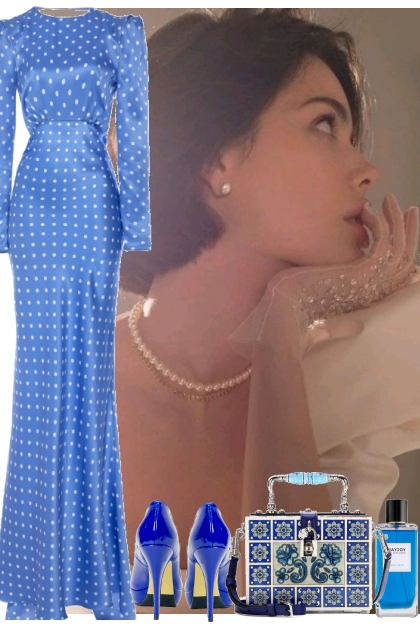 BLUE DRESS 12 7 22- Modna kombinacija