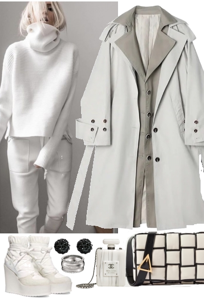 PULLOVER, PANTS AND COAT 12 13 22- Fashion set