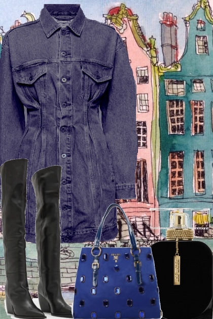 DENIM DRESS 12 27 22- Modna kombinacija