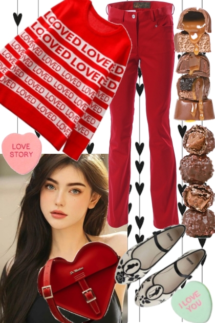 CASUAL VALLENTINES IN THE DAY - 2123- Fashion set