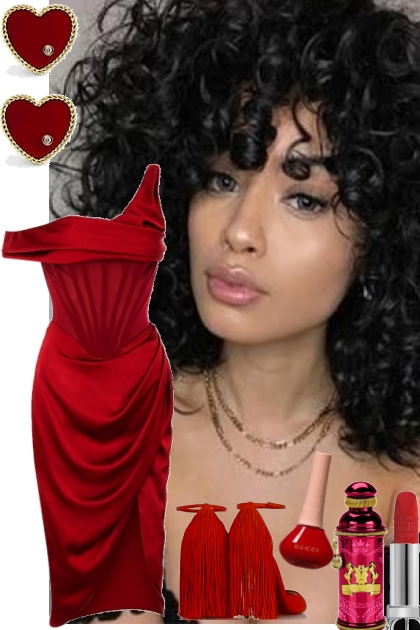 RED DRESS ~ 2-16-2023- Fashion set