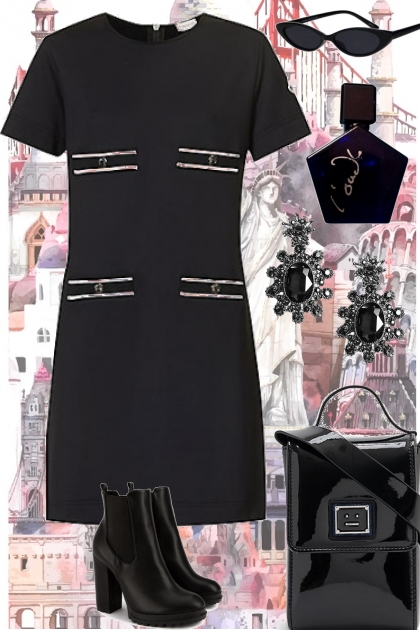 .BLACK DRESS 2 17 2023- Modekombination