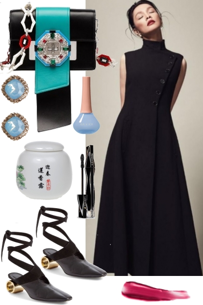 *BLACK* *DRESS* 2 24 23- Fashion set