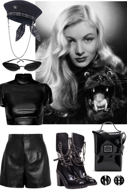 MODERN BLACK OUTFIT 22723- Fashion set