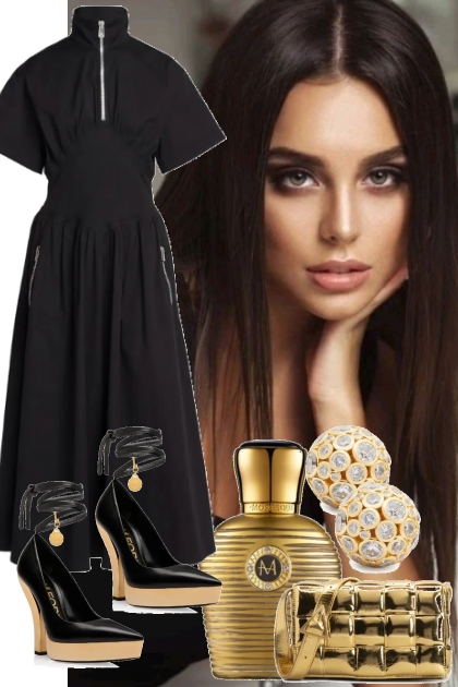 BLACK DRESS 3/17/2023- combinação de moda