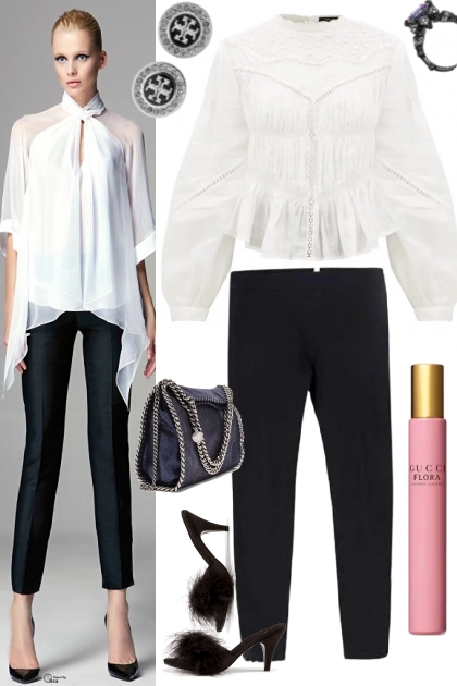 WHITE SHIRTS, BLACK PANTS 3/26/23- Combinaciónde moda