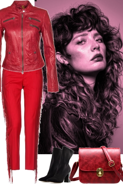 JACKET AND FRINGED PANTS 32823- Fashion set