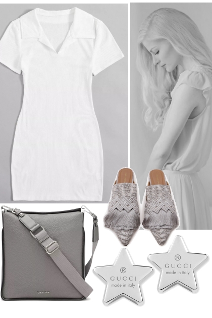 WHITE DRESS 3 29 2023- combinação de moda