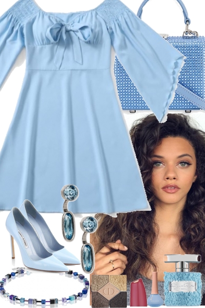 BLUE DRESS - 4 26 2023- Fashion set