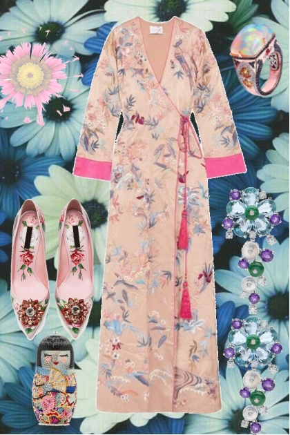 SPRING . FLOWERS 5723- Combinazione di moda