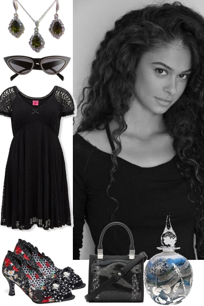 LITTLE BLACK DRESS ~ 51423- Modna kombinacija