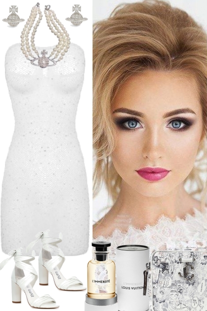 STRAPLESS WHITE DRESS 8 10 23- Combinazione di moda