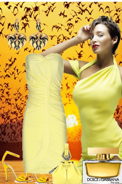 TWO YELLOW DRESSES 6 16 2023- Modna kombinacija