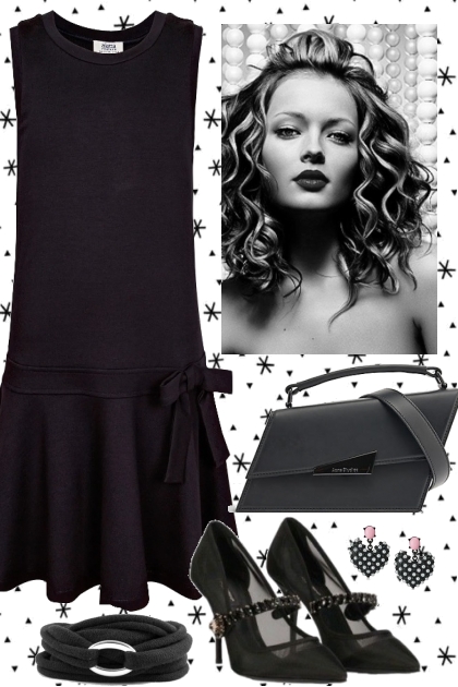 A BLACK DRESS 6/23/23- Fashion set