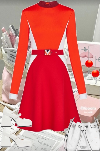 DRESS 7823- Модное сочетание