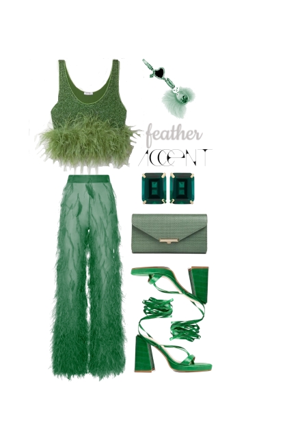 FEATHER ACCENT 72323- Fashion set