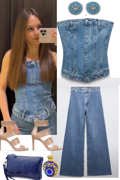 ZARA JEANS AND TOP 72323- Fashion set