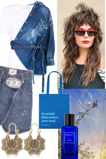 DENIM SKIRT AND JACKET 8/13/23- Combinazione di moda