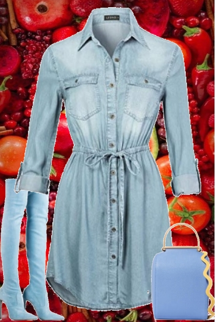 DENIM FOR SEPTEMBER 91923- Combinazione di moda