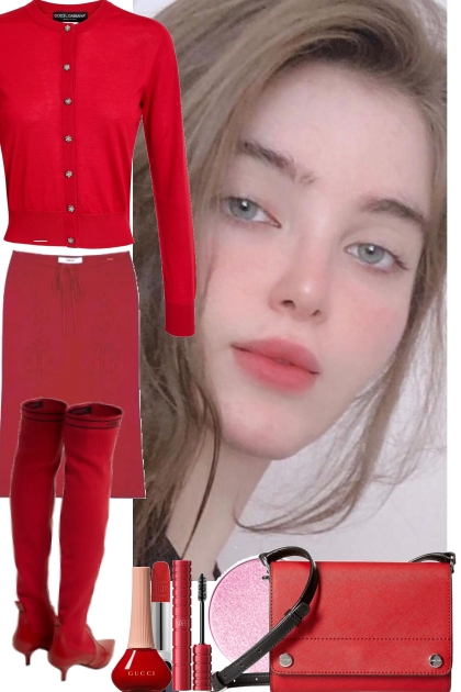 RED MINIMALIST 11/3/2023- Combinazione di moda