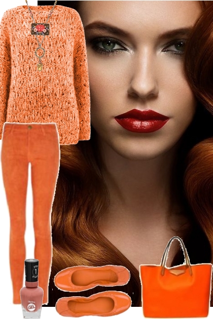 ORANGE KNIT 11/7/2023- Модное сочетание