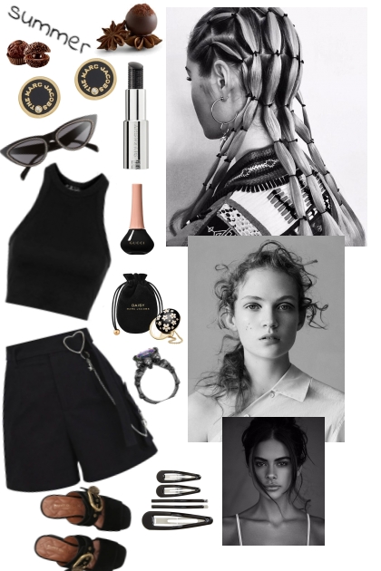 BLACK SUMMER OUTFIT 8/20/2024- Modna kombinacija