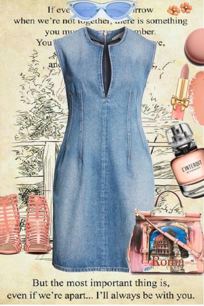 DENIM DRESS 8/26/2024- combinação de moda