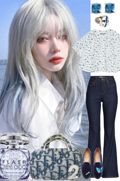 SHIRT, JEANS AND FLATS 9/2/2024- Fashion set