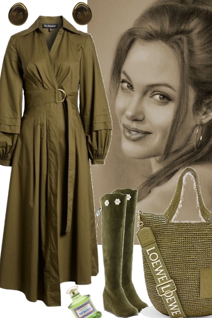 WRAP DRESS AND BOOTS 9/7/2024- Fashion set