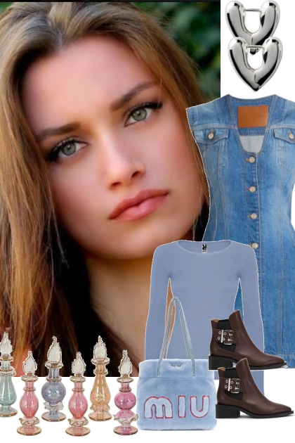 DENIM DRESS ^ 9/20/24- Fashion set