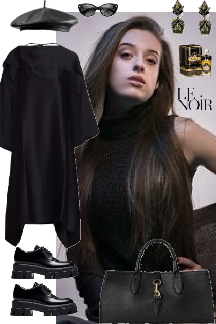 COZY IN BLACK ATTIRE 9/22/24- combinação de moda