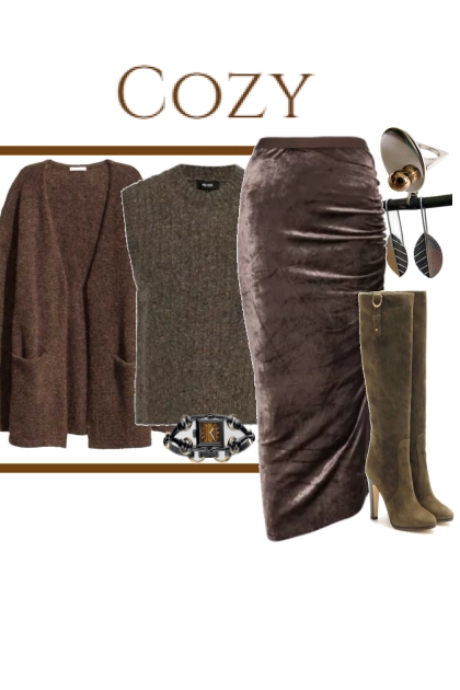 COZY BROWN 9/28/24- Combinaciónde moda