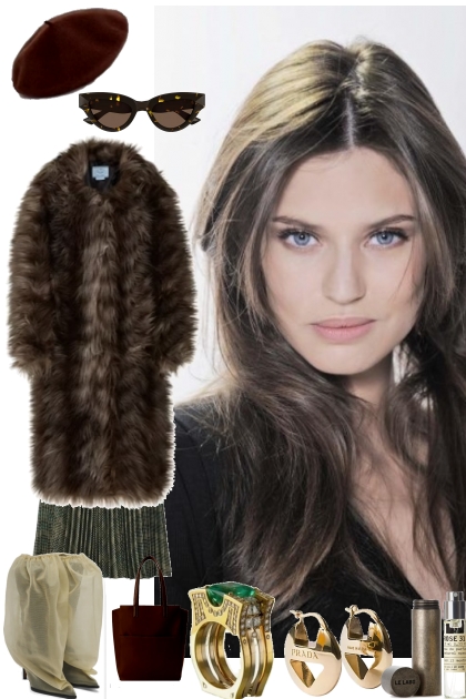 FAUX FUR COAT AND SKIRT 10/10/24- Fashion set