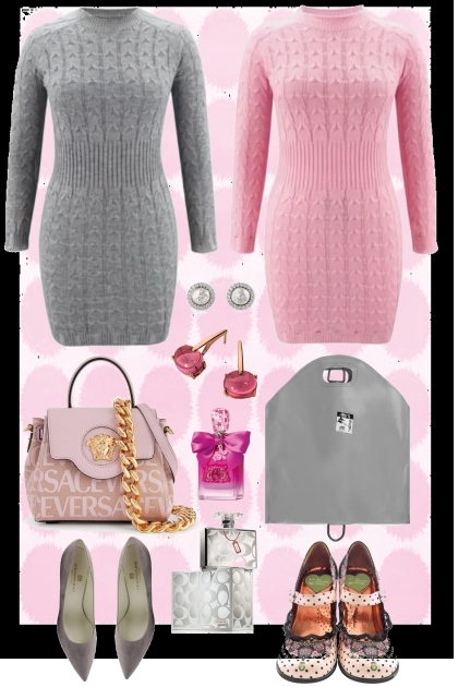 11/2/24 PINK DRESS, GRAY DRESS- Combinaciónde moda