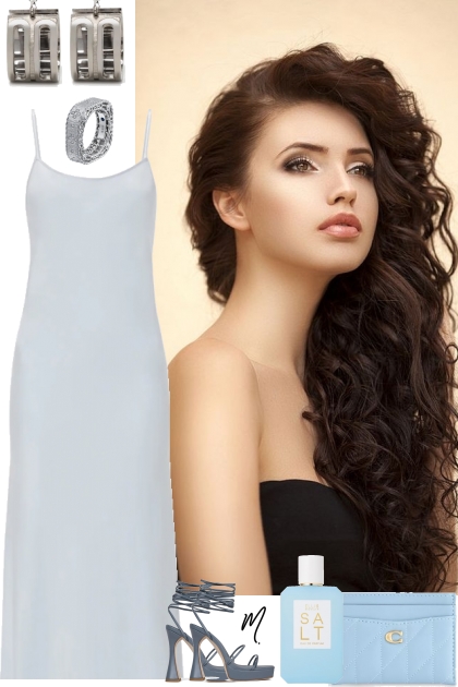 33125 VICTORIA BECKHAM DRESS IN BLUE