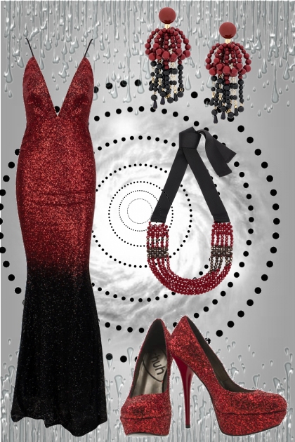 Red Glitter- Fashion set