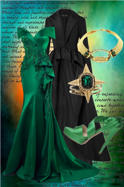 Emerald Green- combinação de moda