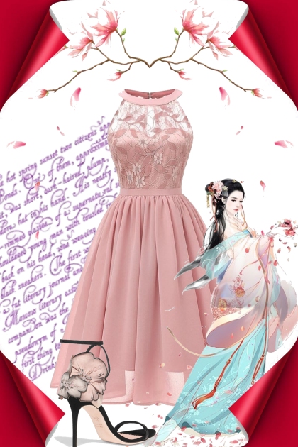 Pink Spring- combinação de moda