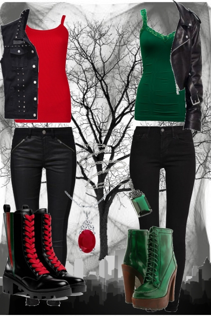 Rubin and Emerald- Combinaciónde moda