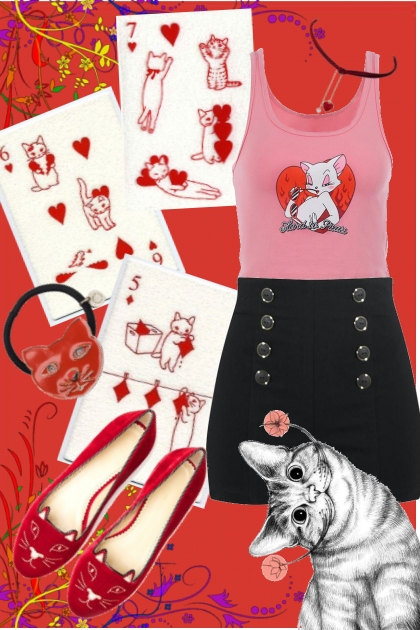 Red Cat- Fashion set