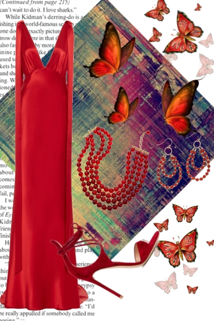 Red Butterfly- Fashion set